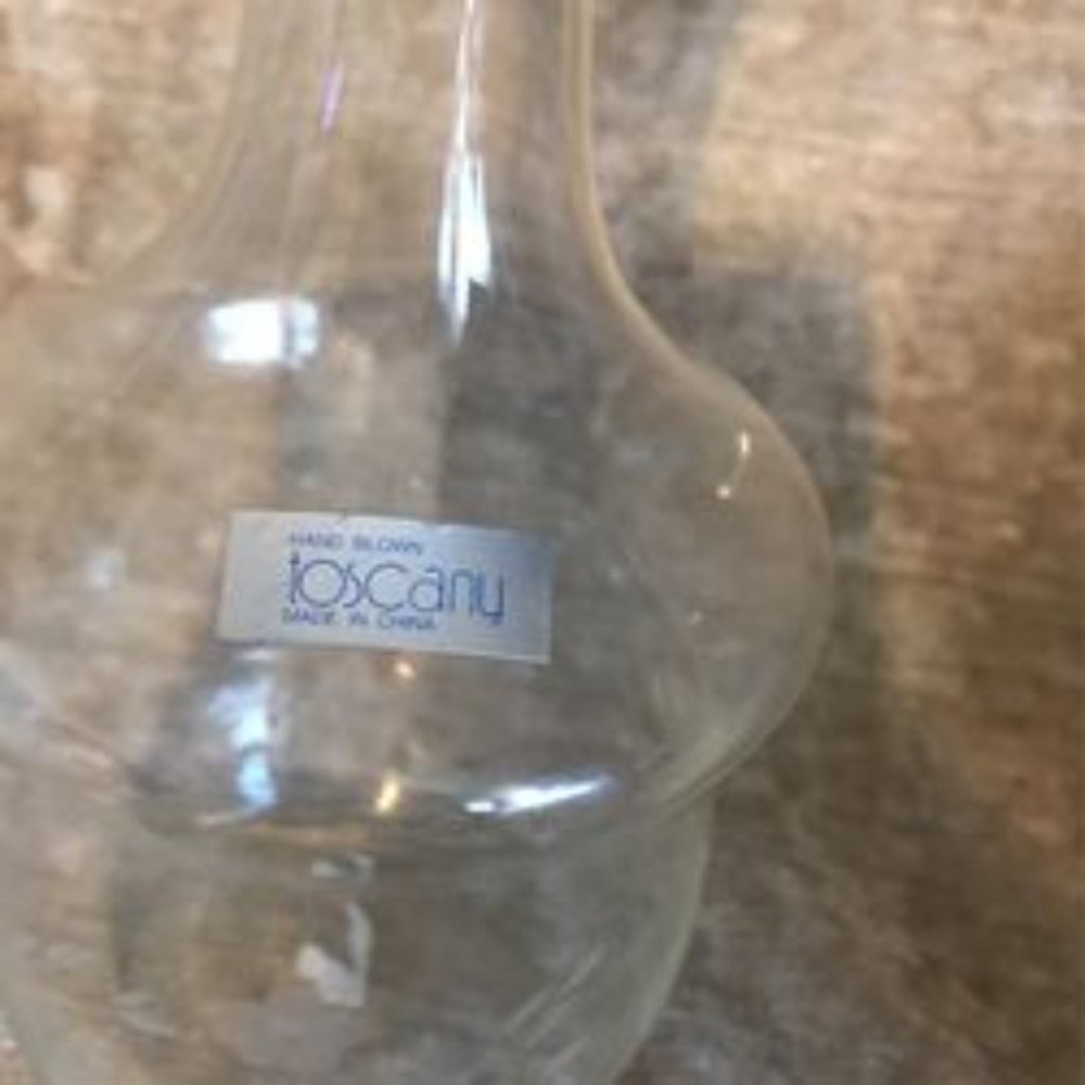 Vintage Tuscany Hand Blown Base/decanter